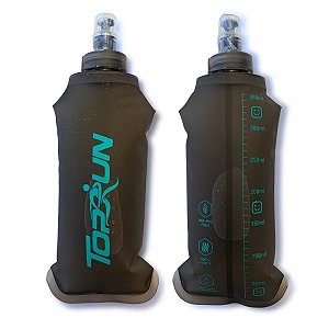 Garrafa Hidratação Silicone Soft Flash 350ml Cinza