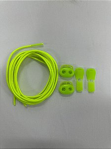 Cadarço Elástico Amarelo Neon