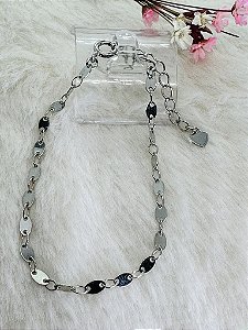 Pulseira Semijoia Hipoalergênico Happy Lyfe Rodio Branco