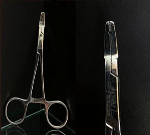 PINÇA FORCEPS HEMOSTATICA CURVA 12.5CM PT028