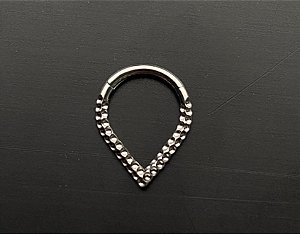 P0656 SEGMENTO TITANIO  EM GOTA MARTELADO   8MM