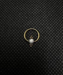 P0630 CAPTIVE TITANIO COM ESFERAS 8MM  GOLD