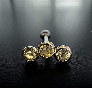 P0484 CLUSTER RODIO 3 PEDRAS 8MM