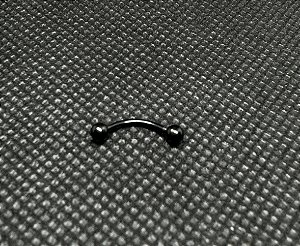 P0436 CURVO PVD BLACK 10MM