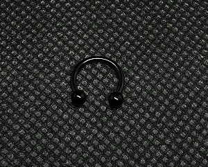 P0433 FERRADURAS PVD BLACK 6MM