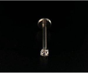 P0428 LABRET AÇO 1.0 8MM PEDRA 2,5MM R.I
