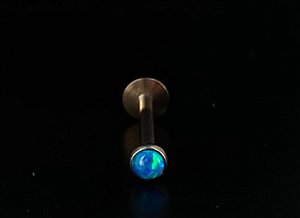 P0422 LABRET TITANIO OPALA AZUL 1.2  8MM