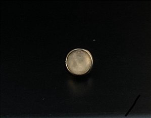 P0360 TOPO TITANIO  PEDRA NATURAL MOON 4MM PARA HASTE 1.6MM TN405