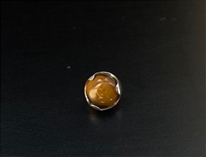 P0354 TOPO TITANIO OLHO DE TIGRE 4MM PARA HASTE 1.6MM   TN328