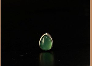 P0338 TOPO TITANIO GOTA PEDRAS NATURAIS JADE 1.2MM TN 471-4