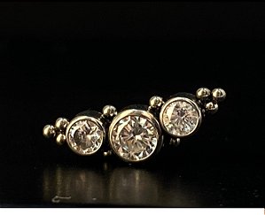 P0335 TOPO TITANIO CLUSTER 3 ZIRCONIAS COM ESFERAS 1.2 TN173-1
