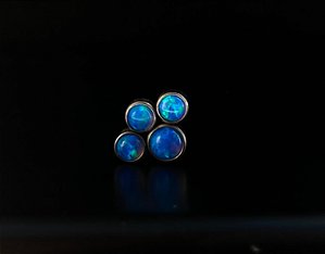 P0330 TOPO TITANIO PATINHA OPALAS-AZUL  1.2 TN316-1