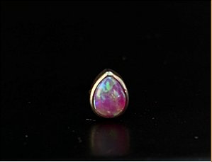P0327 TOPO TITANIO GOTA OPALA ROSA ESCURO LILAS 1.2 TN414-01