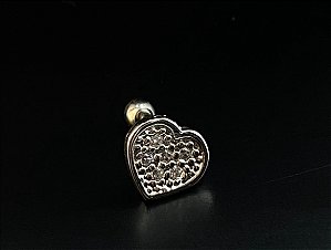 P0267 MICROBELL AÇO RETO 1.2 6MM CORAÇÃO COM PEDRAS