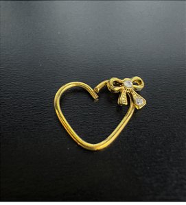 P0228 CORACAO RODIO DOURADO TORÇAO DAITH LAÇO