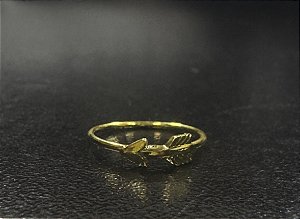 P0215 ARGOLA RODIO DOURADO CONCH FLECHA 12MM