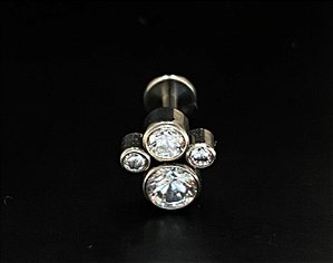 P0175 LABRET AÇO 1.2 8MM FLOR DE LIZ