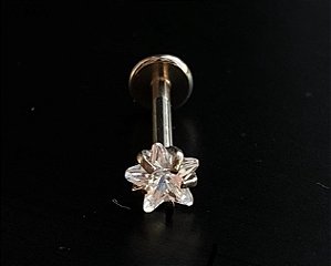 P0164 LABRET TITANIO 1.2 8MM ESTRELA 4MM R.I