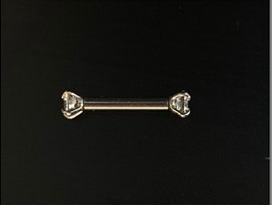 P0077 MICROBELL RETO AÇO DUPLA ZIRCONIA ROSCA INTERNA  1.2 8MM