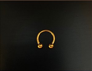 P0029 FERRADURA TITÂNIO GOLD 10MM