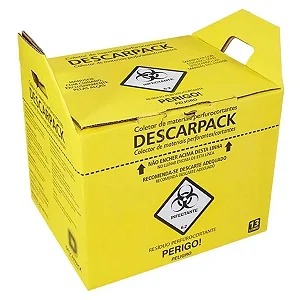 Descarpack - 13 L Caixa Coletora Perfurocortantes Papelão electric ink