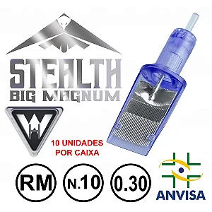 CARTUCHO 19 MR 10 WHITE HEAD STEALTH  (UND)