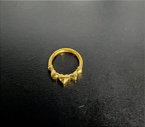 P0728 SEGMENTO TITANIO GOLD  CORAÇOES 8 MM