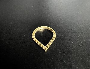 P0730 SEGMENTO TITANIO GOLD EM V  INCA 8 MM