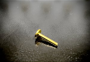 P0746 HASTE TITANIO PVD GOLD PUSH PIN 1.2  10MM