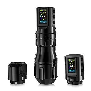 Pen INKONE WHITE HEAD PRETA CURSOR ATE 4,2 + BATERIA RESERVA + ADAPTADOR DE RCA