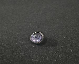 P0765 TOPO GOTA PEDRA AMETISTA TITÂNIO 1.6