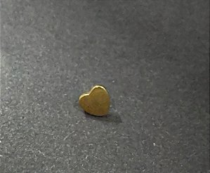 P0762 TOPO CHAPA CORAÇÃO TITÂNIO GOLD 1.6