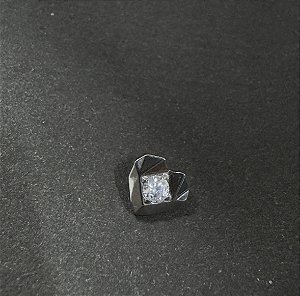 P0759 TOPO CORAÇÃO GEOMETRICO TITÂNIO 1.6