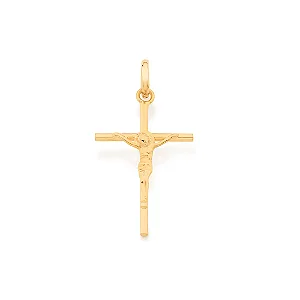 PINGENTE CRUZ COM CRISTO BANHADO A OURO 18K - TAM.ÚNICO 5400270000