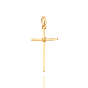 PINGENTE CRUZ BANHADO A OURO 18K - TAM.ÚNICO 5401800000