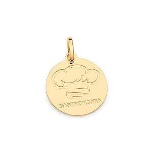MEDALHA PROFISSÃO GASTRONOMIA BANHADA A OURO 18K - TAM.ÚNICO 5423290000