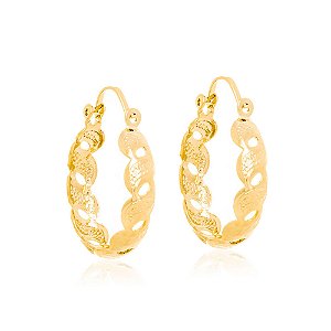 Brinco banhado a ouro 18k argola - tam.único 5229050000