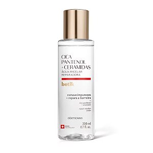 Água Micelar Reparadora Botik Cica Pantenol E Ceramidas 200ml