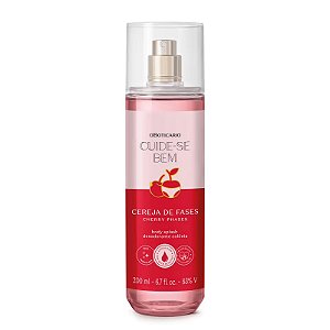 Body Splash Desodorante Colônia Cereja de Fases 200ml