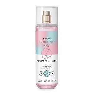 Body Splash Desodorante Colônia Cuide-se Bem Nuvem de Alegria 200ml