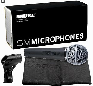MICROFONE SHURE CARDIÓIDE SM48 LC