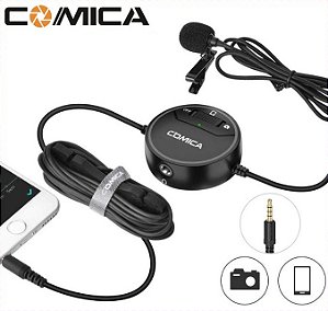 MICROFONE COMICA LAPELA SIG LAV V03 OMNIDIRECIONAL P/ CAMERA E CELULAR