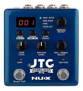 PEDAL NUX JTC DRUM E LOOP DE LOOP E BATERIA ELETRÔNICA NDL-5