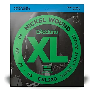 ENC. DADDARIO BAIXO 4 CORDAS EXL220 0.40 12340