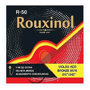 ENC. ROUXINOL VIOLÃO AÇO 0.10 BRONZE 85/15 R-50