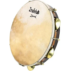 PANDEIRO ZEZINHO COURO 11 LATÃO Z011