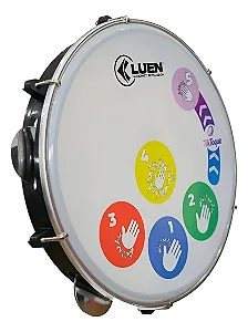 PANDEIRO LUEN 10" PELE LEITOSA TIKTOQUE