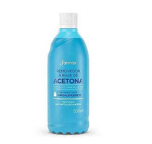 REMOVEDOR DE ESMALTE COM ACETONA FARMAX 500ml