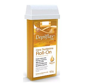 CERA DEPILATÓRIA ROLL-ON DEPILFLAX NATURAL 100G.