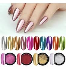 KIT PÓ CROMO DE UNHAS SHOYYI C/ 12 UNIDADES